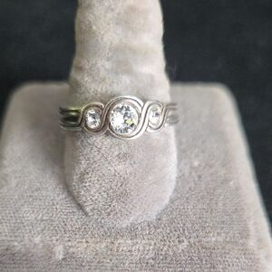 Brighton Infinity Sparkle Ring. Size 8